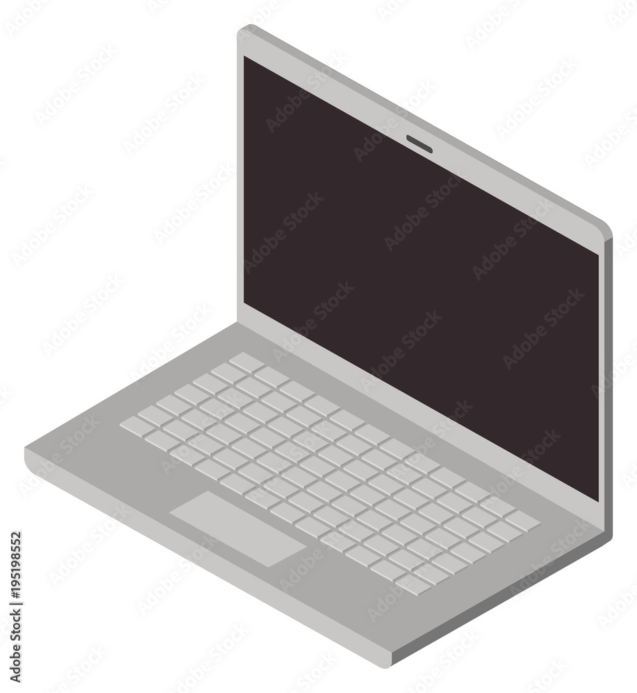 laptop computer isometric icon vector illustration design laptop computer isometric icon vector illustration design