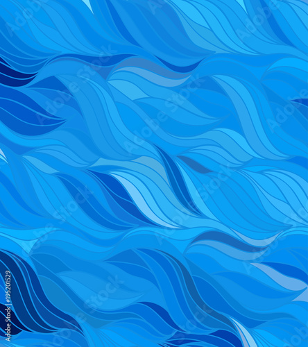 Vector wave background of doodle hand drawn lines