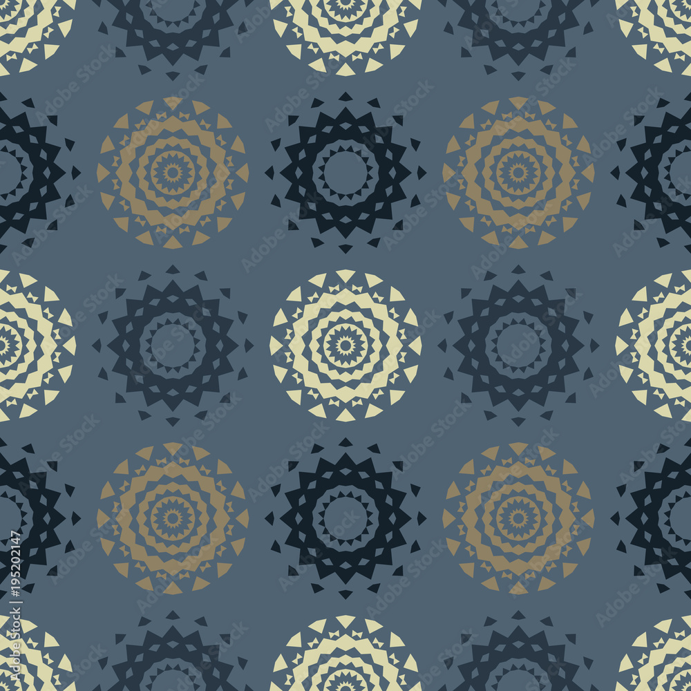 Circle symmetry different seamless pattern. Suitable for screen, print and other media. Circle symmetry different seamless pattern. Suitable for screen, print and other media.