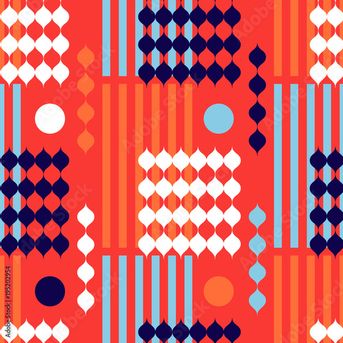 Graphic vintage vertical seamless pattern. Suitable for screen, print and other media.
