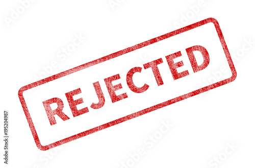 Rejected Stamp - Red Grunge Seal