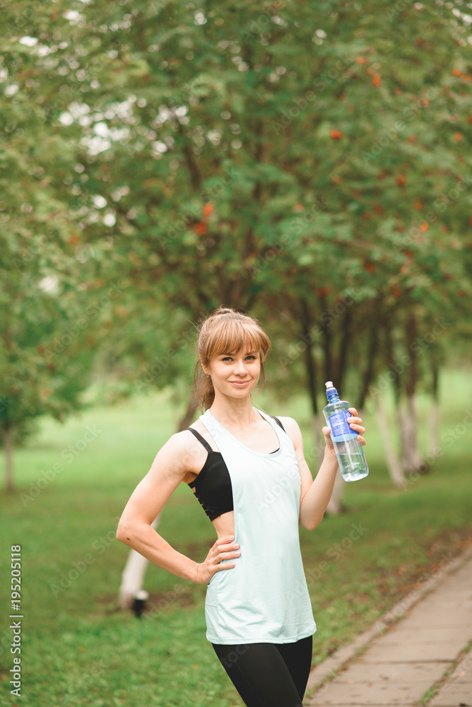 girl is engaged in sports exercises in nature girl is engaged in sports exercises in nature