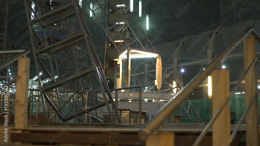 Metallic structures at Turda Salt Mine Metallic structures at Turda Salt Mine