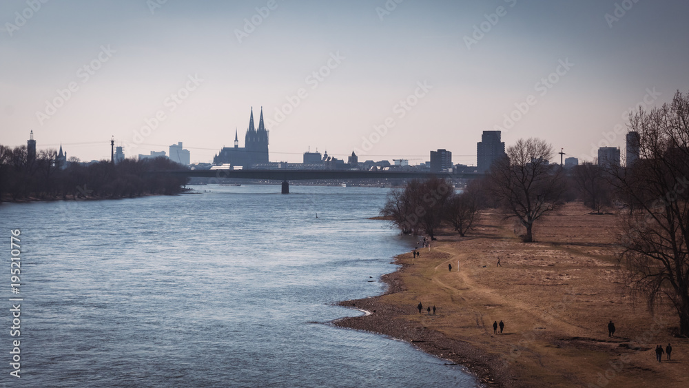 Cologne cathedral and the rhine 2