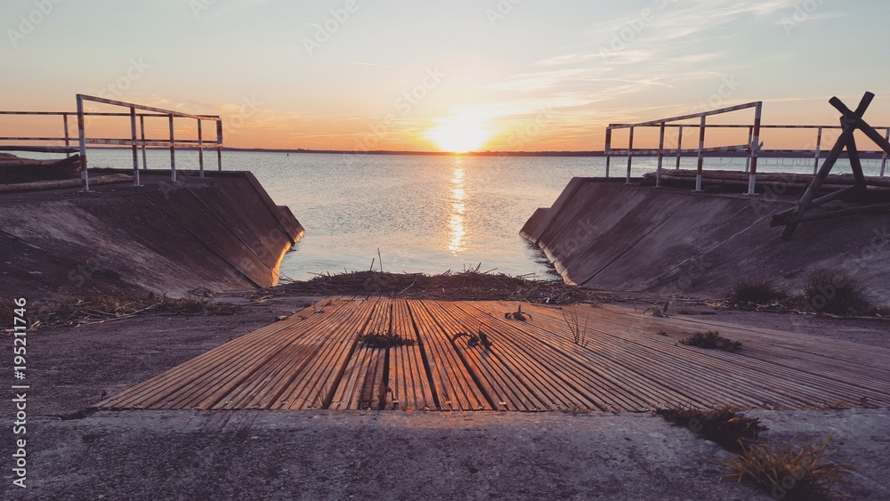 Naklejka premium Jezioro