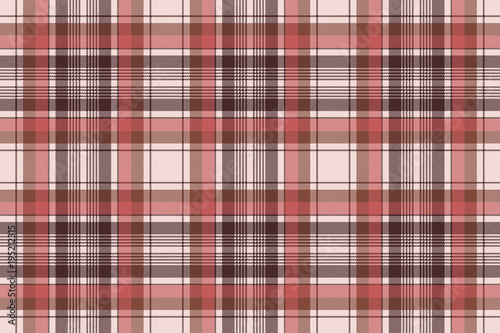 Brown traditional plaid fabric texture seamless pattern