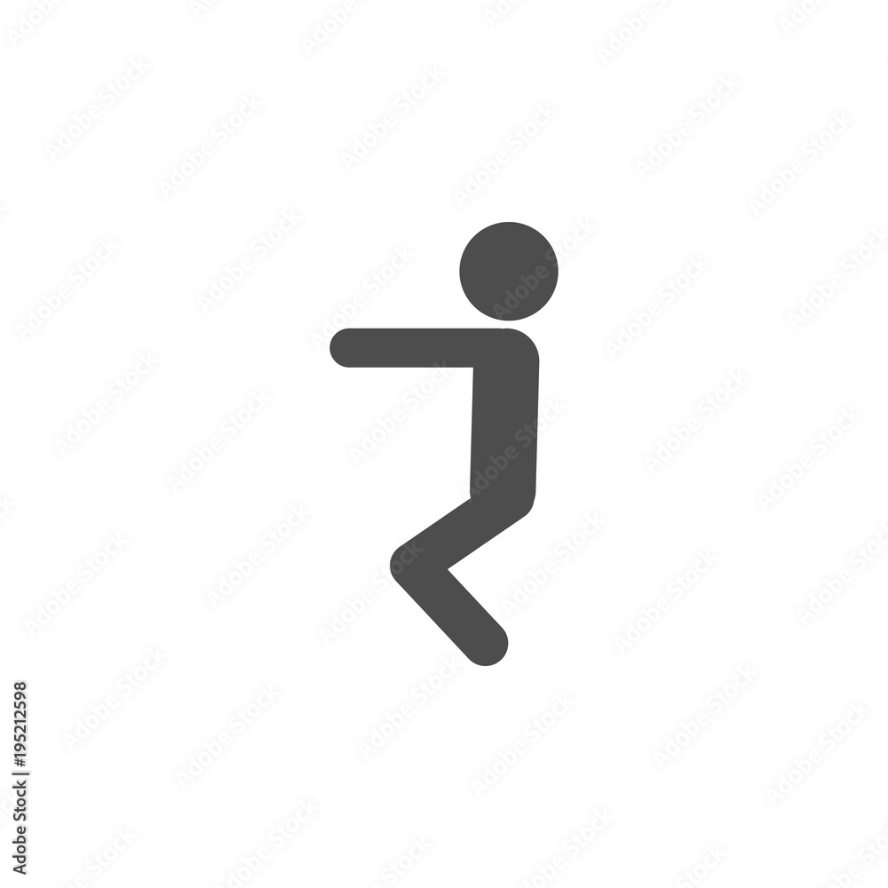 squat exercise icon.Element of popular fitness  icon. Premium quality graphic design. Signs, symbols collection icon for websites, web design,