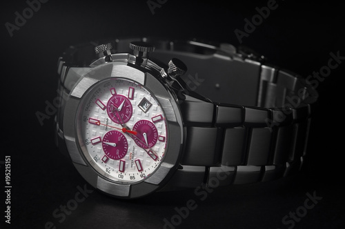 wrist watch on a dark background