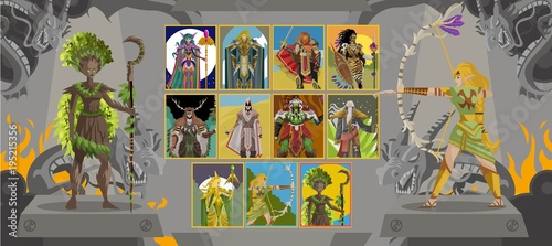 fighting videogame choosing screen