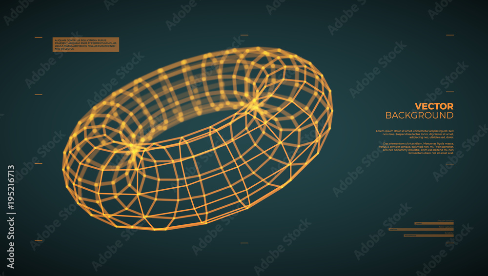 Maillage 3d vectoriel 3