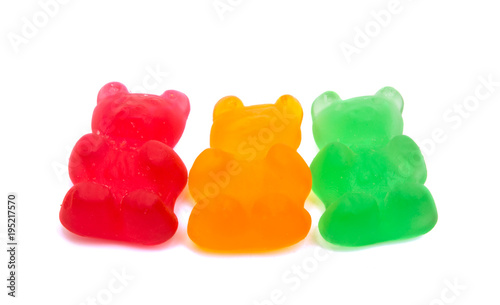 jelly bears isolated
