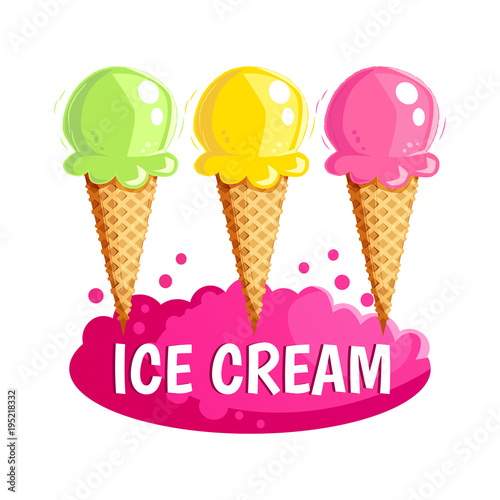 Ice cream summer card
