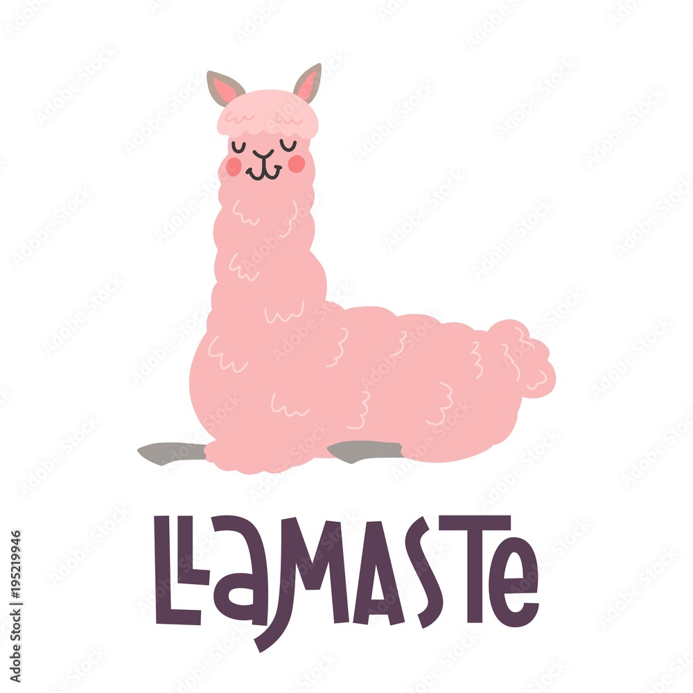 Lama lettering poster