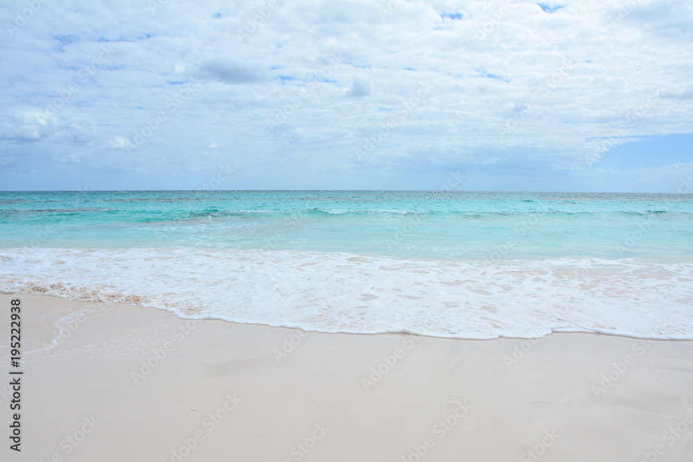 Paradise beach on Bahama island