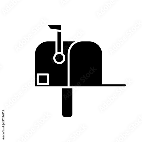 silhouette mailbox postage correspondence send message