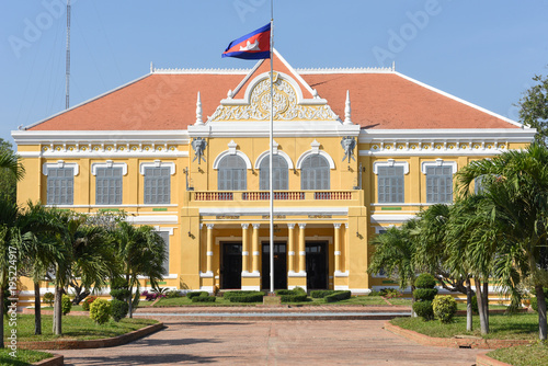 Fench colonial governor mansion in Battambang, Cambodia photo