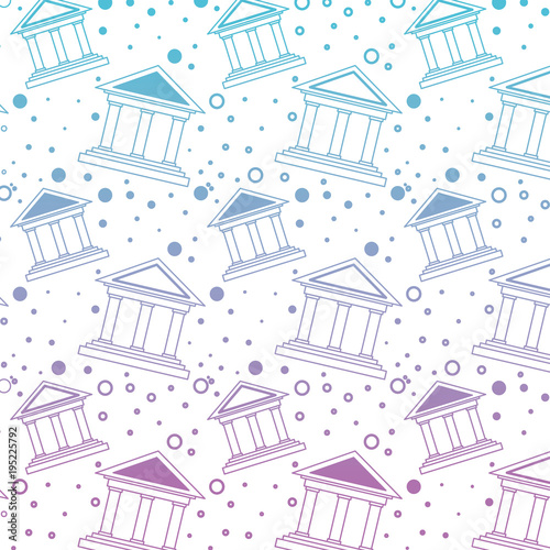 bank building pattern background vector illustration design