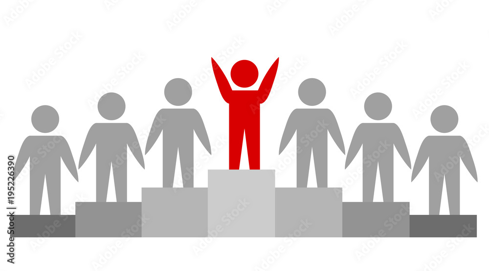 teamwork and leadership icon on white, stock vector illustration teamwork and leadership icon on white, stock vector illustration