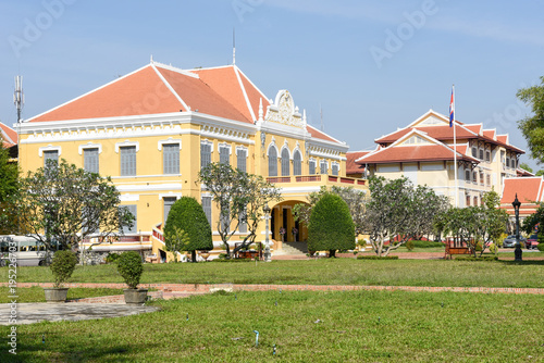 Fotografie Fench colonial governor mansion in Battambang, Cambodia