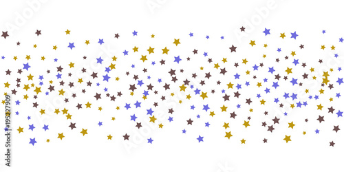 Abstract flying confetti star.