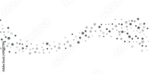 Silver star of confetti.