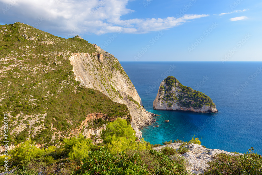 Magnificent landscape with enormous rocks in Plakaki near Agalas village on Zakynthos island, Greece. Magnificent landscape with enormous rocks in Plakaki near Agalas village on Zakynthos island, Greece.