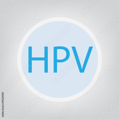 HPV (Human Papillomavirus) acronym- vector illustration