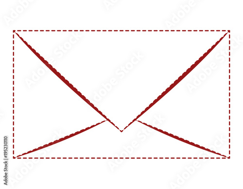 envelope mail isolated icon vector illustration design