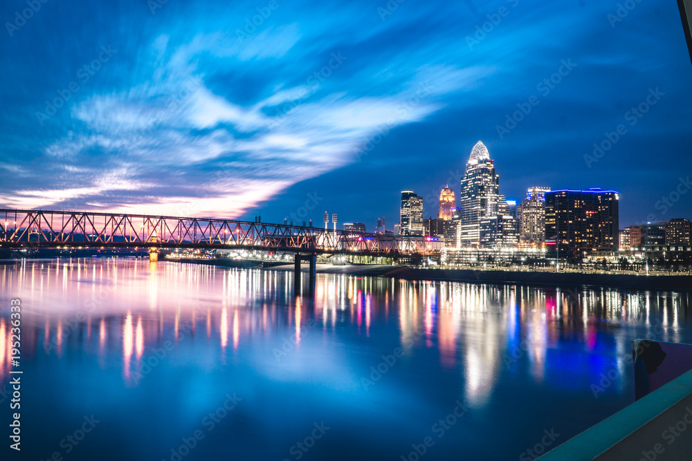 Cincinnati Skyline Blue