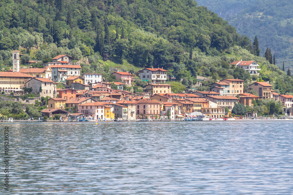 Little town on the lake Como, Italy