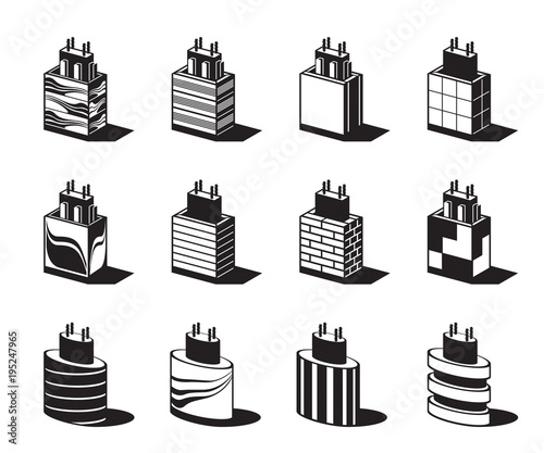 Decoration of architectural column - vector illustration