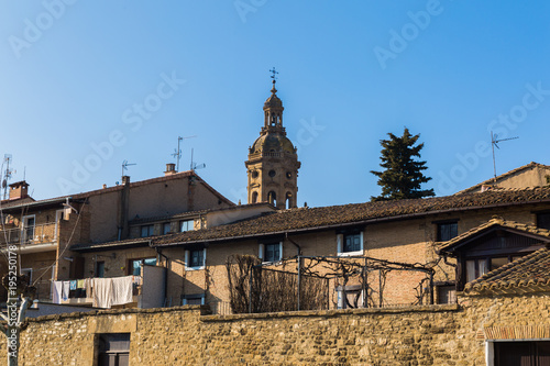 Panoramic of Puente la reina, Spain