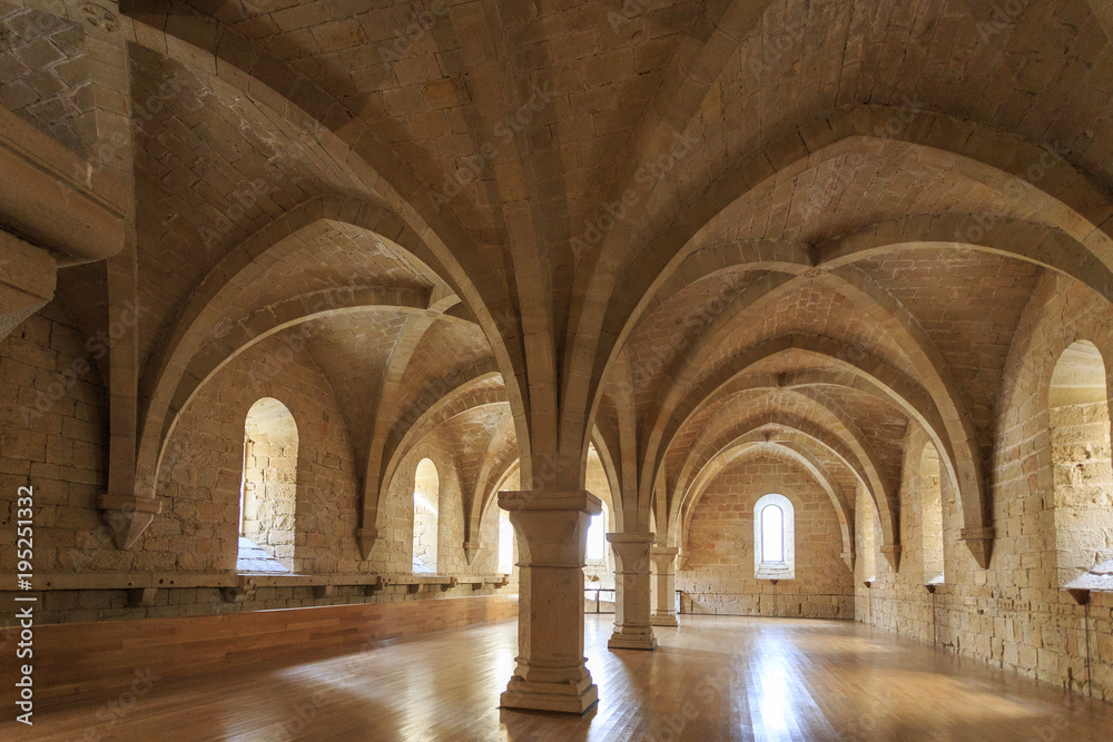 Poblet Monastery, in Catalonia in Spain