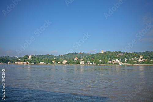 The banks of the Irrawaddy River between Mandalay and Bagan