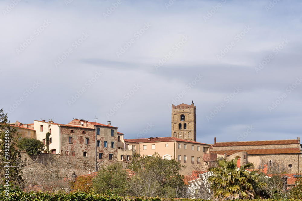 village of Elne Languedoc-Roussillon, France