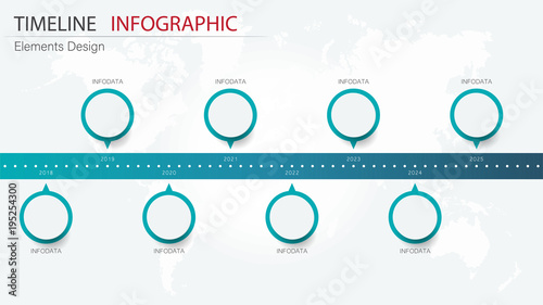 Vector abstract element timeline infographics. Design for business or finance template layout, brochure, workflow, information or presentation and other. Can add infodata and icon. Abstract 3D vector.
