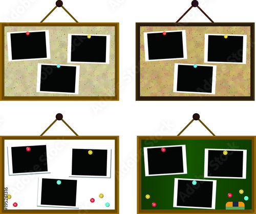 Board the photo was pasted set