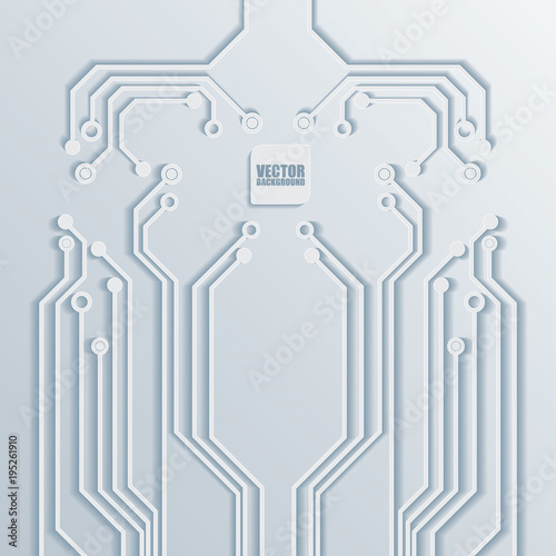 3d Circuit Board Background Texture Vector