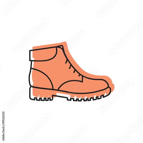 Boot icon. Doodle illustration of Boot vector icon for web and advertising