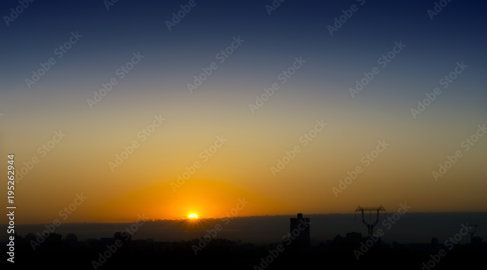 Naklejka premium sunset, sunrise