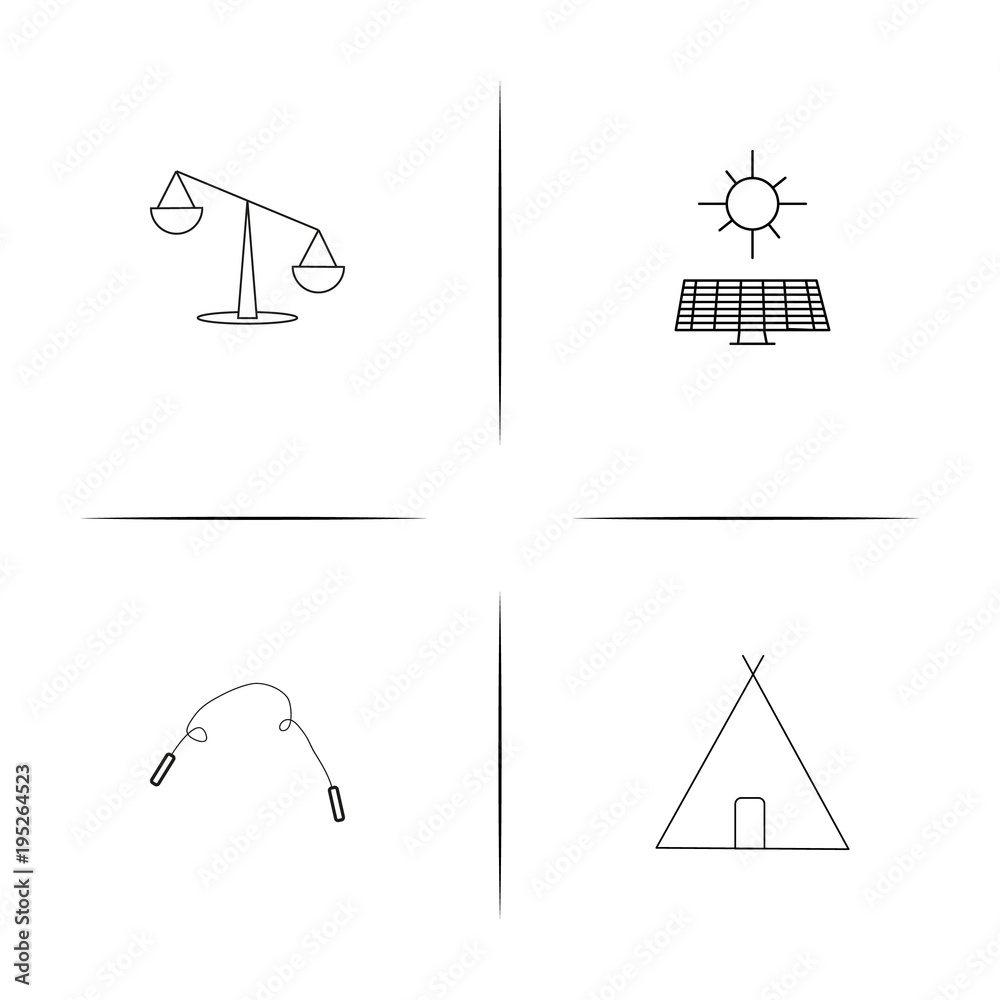 Sport Fitness And Recreation simple linear icon set.Simple outline icons Sport Fitness And Recreation simple linear icon set.Simple outline icons