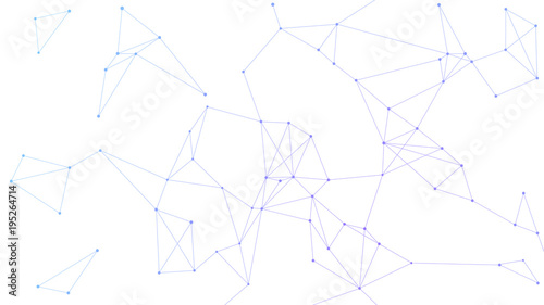 Blockchain technology futuristic abstract vector background with blockchain peer to peer network. Global cryptocurrency blockchain business banner concept.