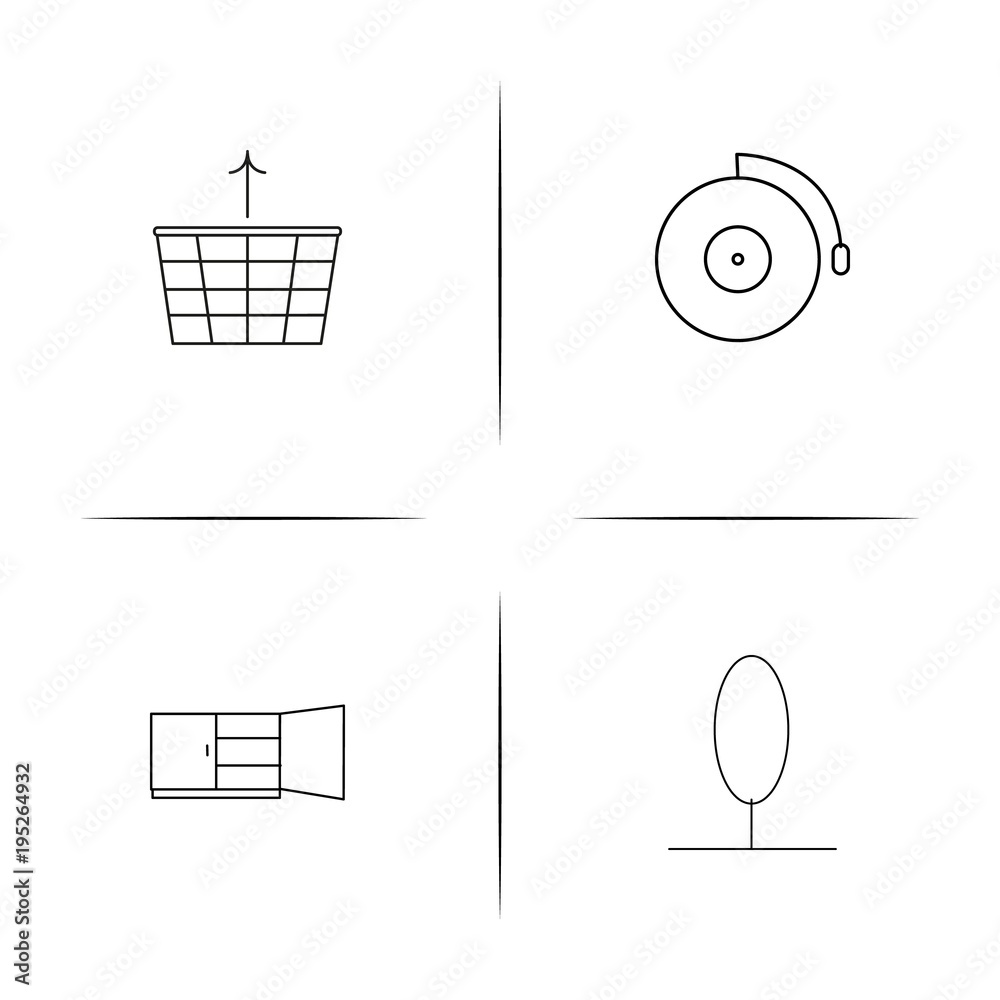 Industry simple linear icon set.Simple outline icons Industry simple linear icon set.Simple outline icons