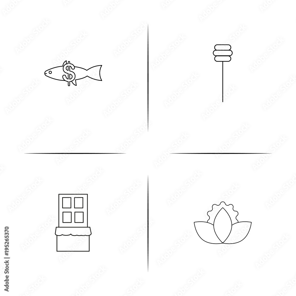 Food And Drink simple linear icon set.Simple outline icons Food And Drink simple linear icon set.Simple outline icons