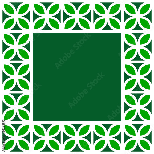 Green and white trefoil lea...