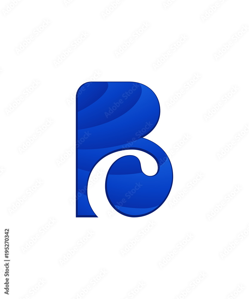 initial letter logo letter b with negative space initial letter logo letter b with negative space