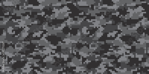Digital camouflage background. Seamless pattern.Vector. 迷彩パターン