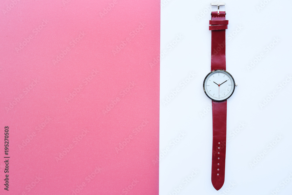 close up of red wristwatches for background close up of red wristwatches for background