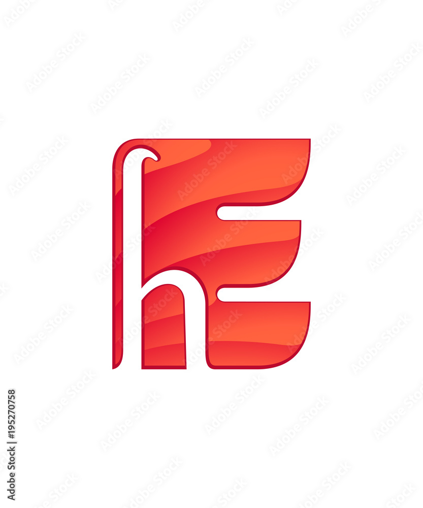 initial letter logo letter e with negative space initial letter logo letter e with negative space