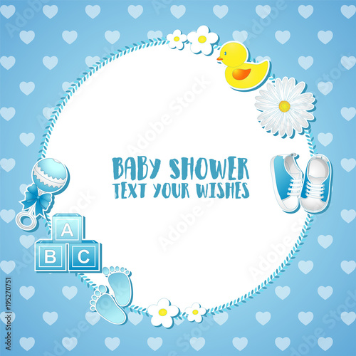 Baby shower invitation card
